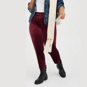 TORRID | Velvet Tie Front Taper Pull On Pant | Sz. 00/M/10